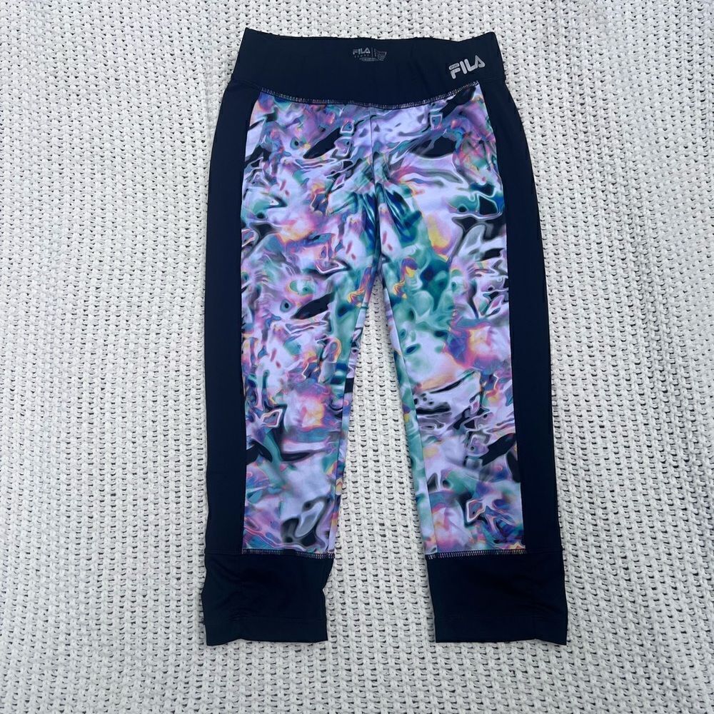 FILA Capri Legging Oil Slick Color Marbled Small